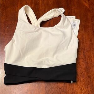 NWT NEW WITH TAG Calia Cross Front Two-Tone Sports Bra Size XS